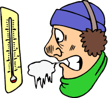 Mężczyzna patrzy na termometr